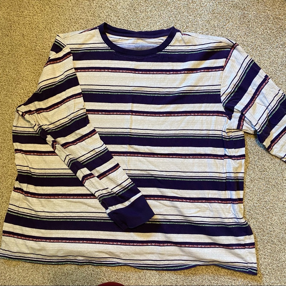 men’s long sleeve printed tee